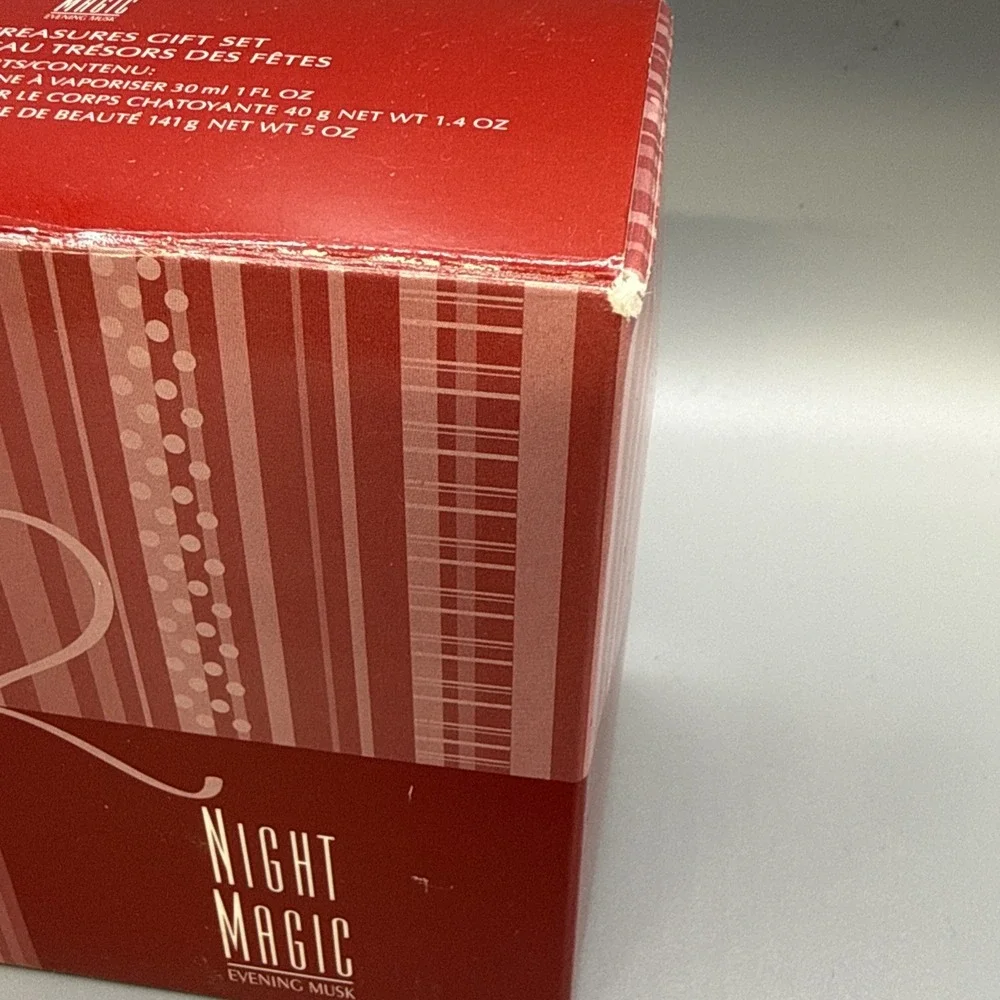 Vintage Avon Night Magic Evening Musk Gift Set Cologne Powder & Skin Softner